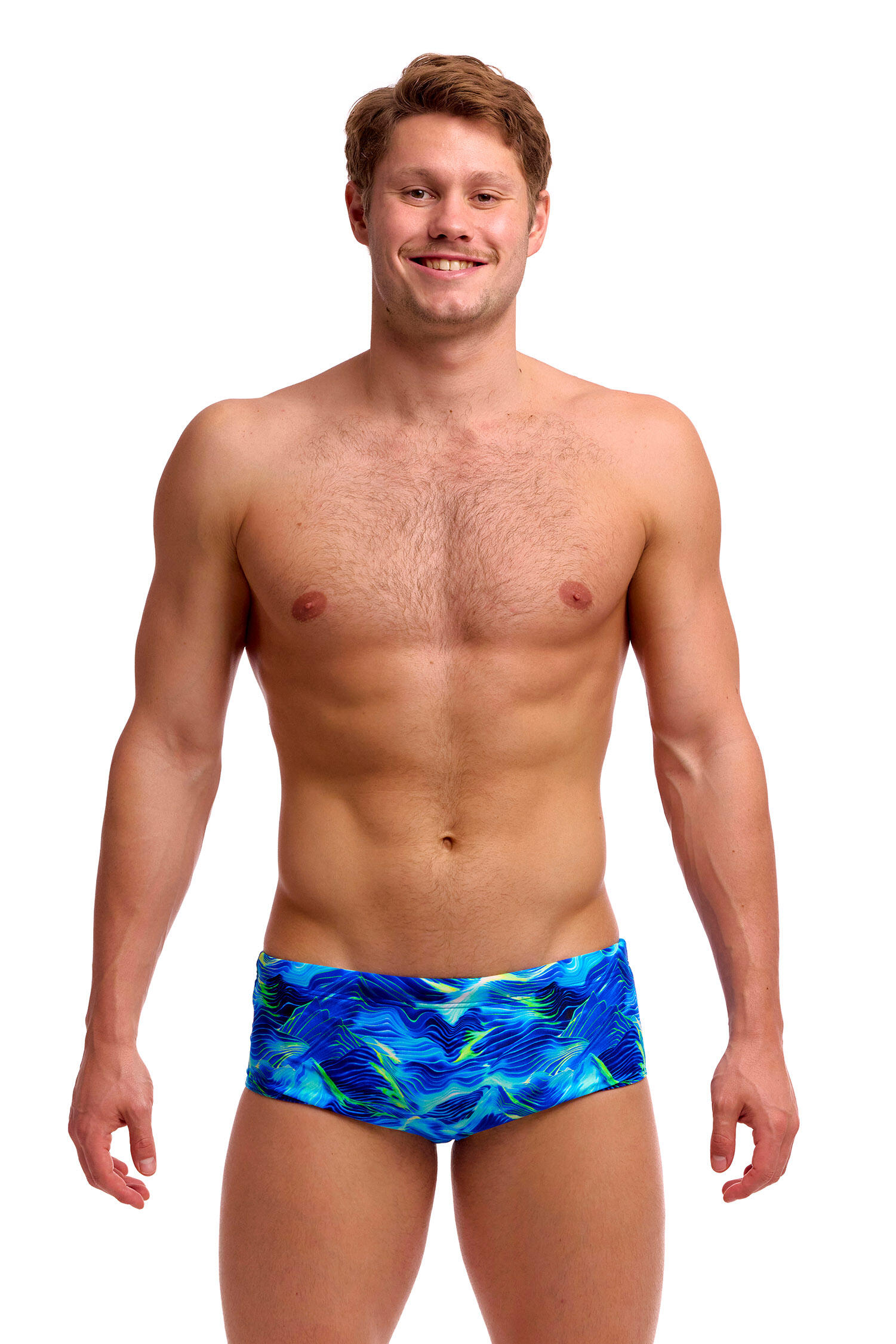 Funky Trunks Badehose Herren Sidewinder Trunk Storm Chaser 7/12