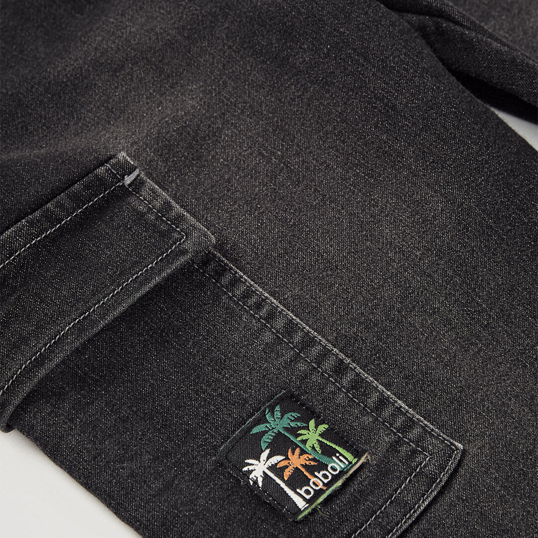 Pantalones de verano de senderismo kids niño boboli gris 3/4