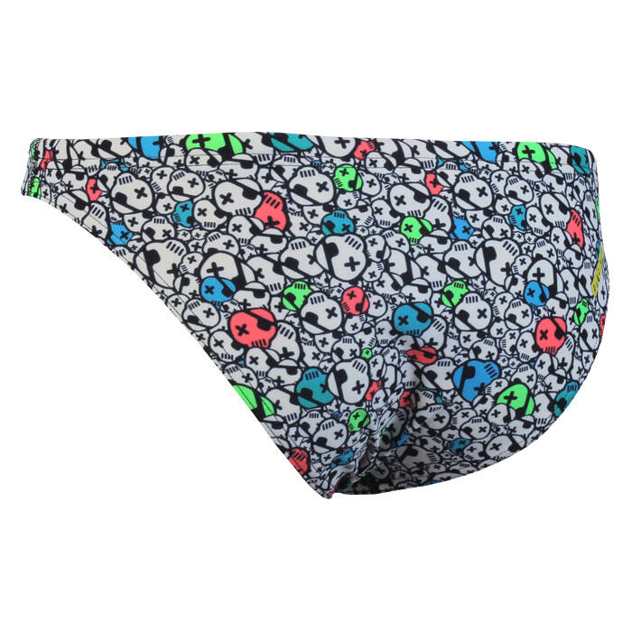 Arena Real Brief Slip Bikini Femme - Blanc/Multicolore - XS 2/2