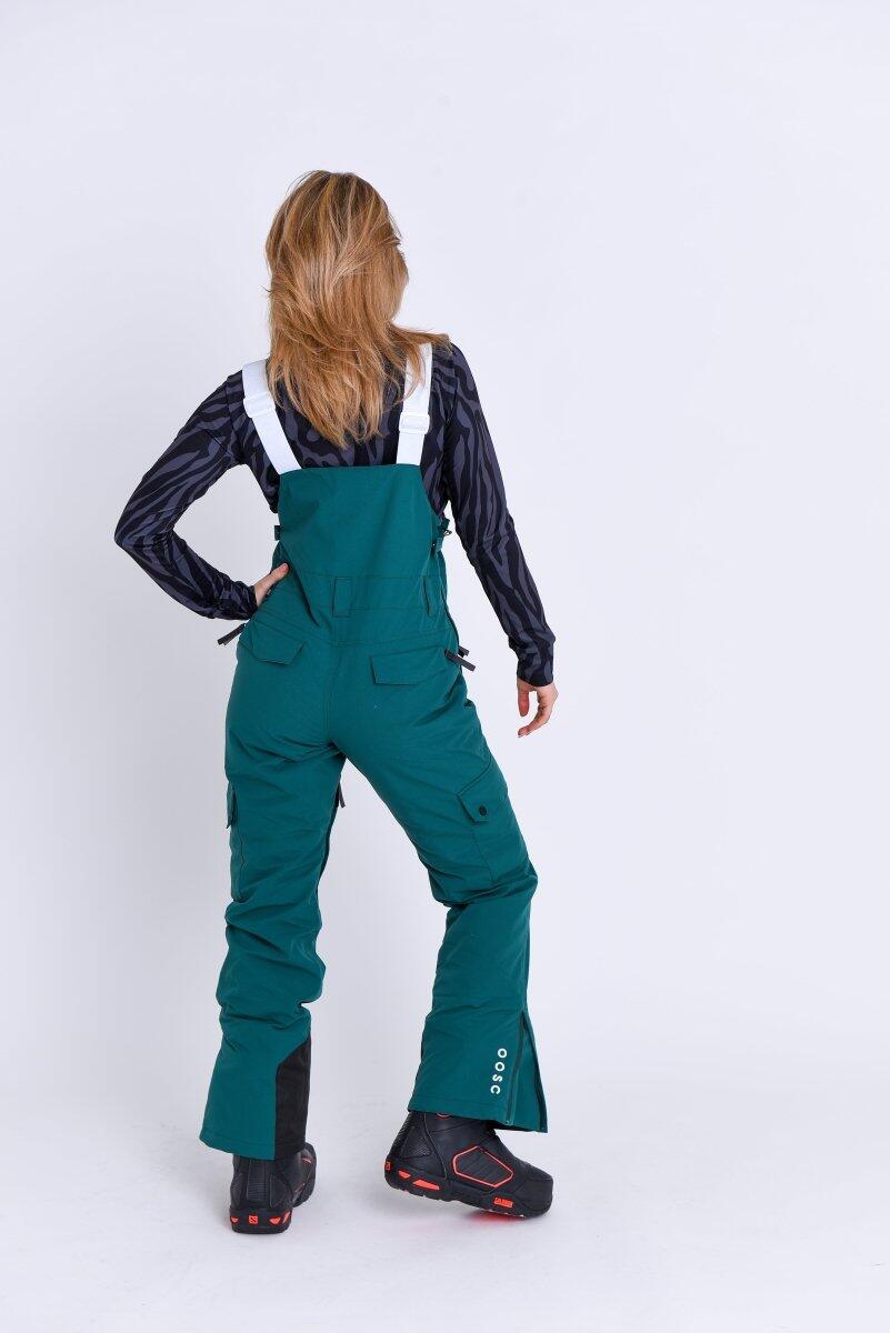 Damen Ski & Snowboard Latzhose Wasserdicht Yeh Girl Waldgrün 2/7