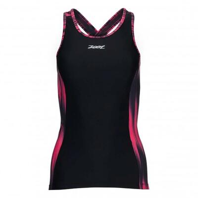 Zoot suit dames performance tri crossback top - good vibes