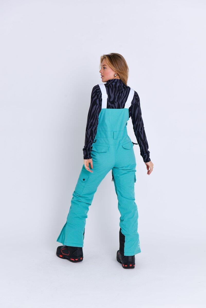 Dames Ski & Snowboard Tuinbroek Waterdicht Yeh Girl Aqua 2/5
