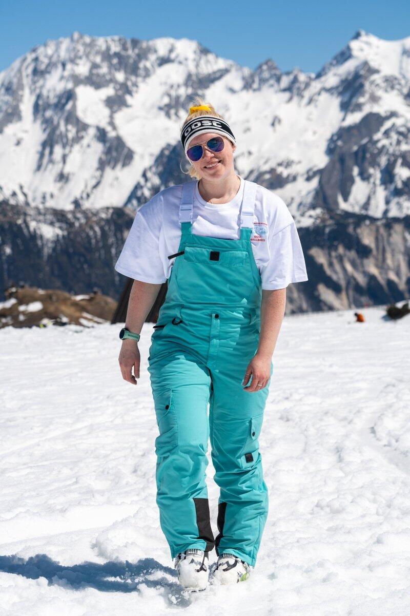 Dames Ski & Snowboard Tuinbroek Waterdicht Yeh Girl Aqua 4/5