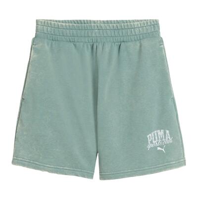 Heren gewassen shorts (groen)