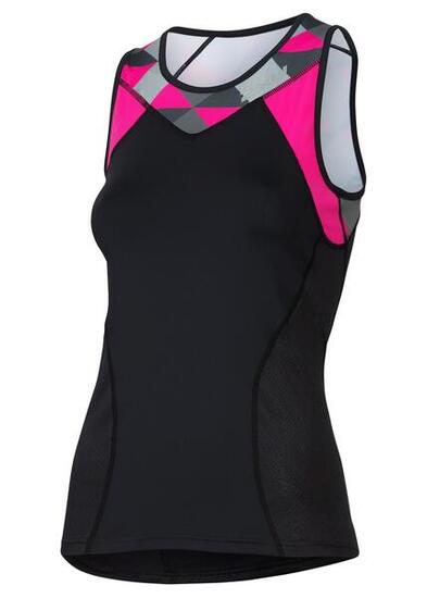 Débardeur Triathlon 2XU Perform femme noir/rose XS