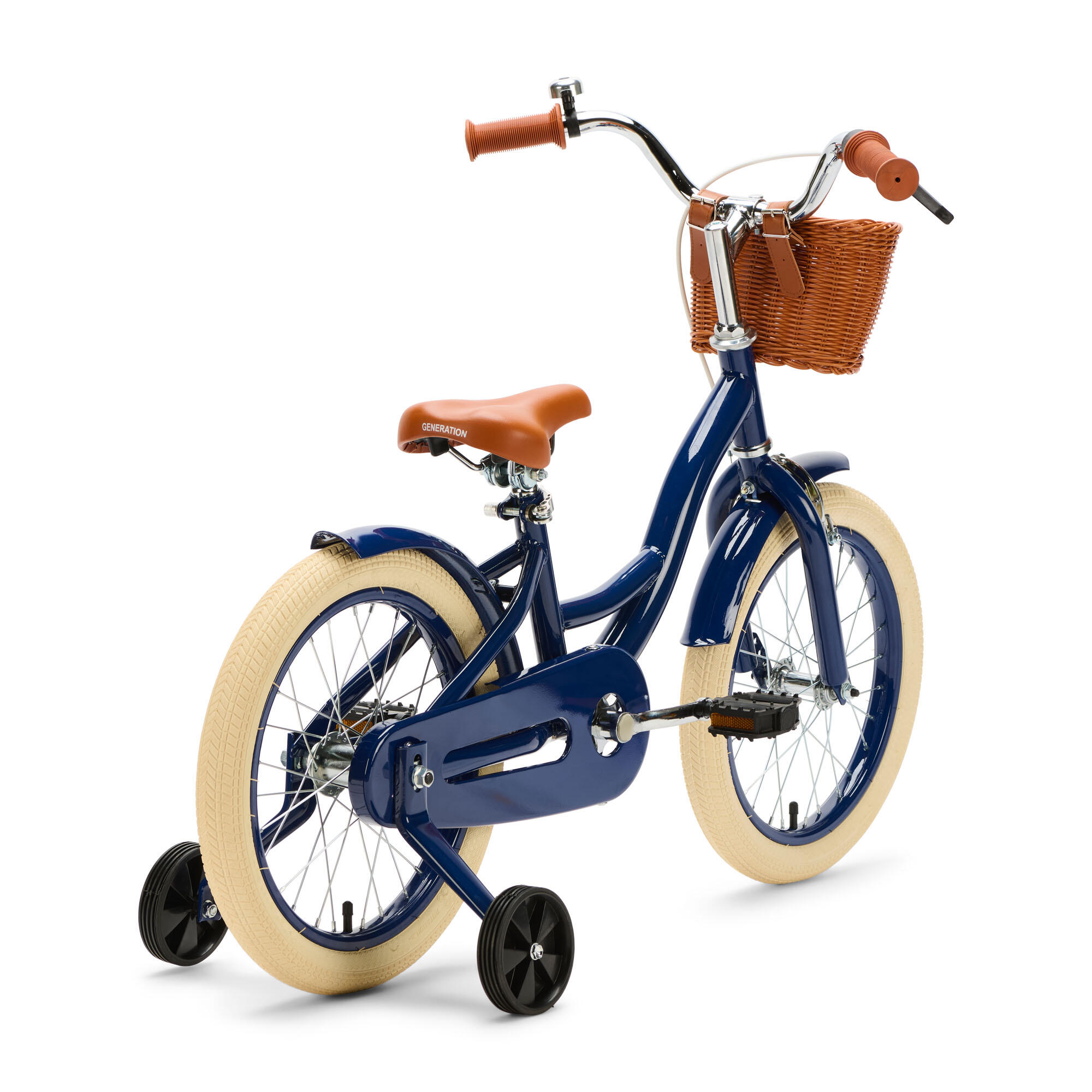 Generation Blanco 16 Zoll Dunkelblau – Kinderfahrrad mit Korb 3/5
