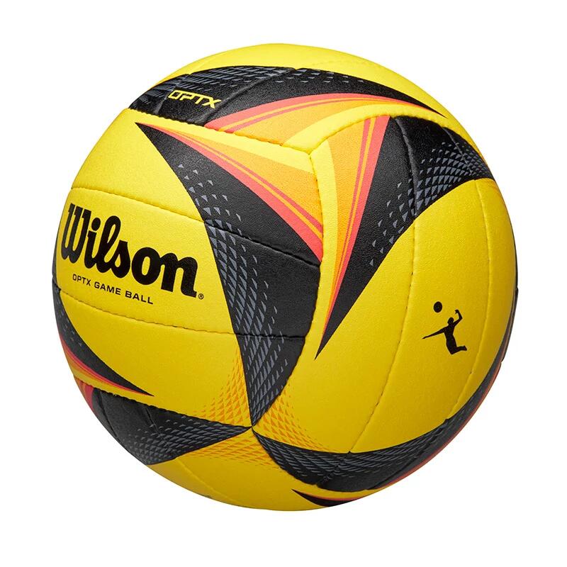 Beachvolleyball Wilson OPTX FIVB gelb-schwarz 3/6