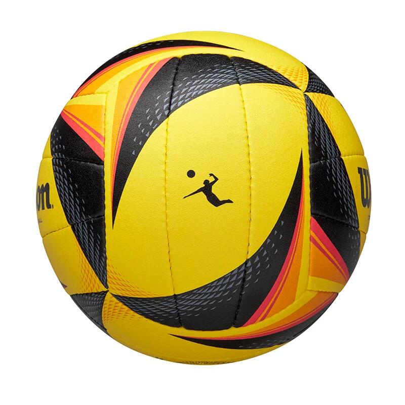 Beachvolleyball Wilson OPTX FIVB gelb-schwarz 4/6
