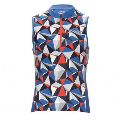 Zoot performance tri mouwloos heren top - blauw camouflage - maat s