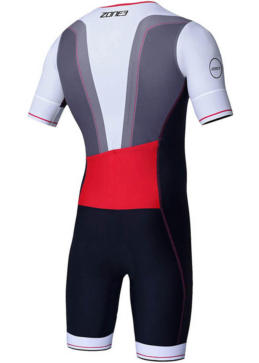 ZONE3 Lava Men's Long-Distance Full-Zip Short-Sleeve Trisuit XS