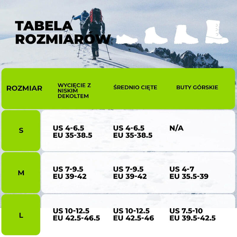 Raczki turystyczne na buty dla dorosłych antypoślizgowe kolce Qunature QN230 7/7