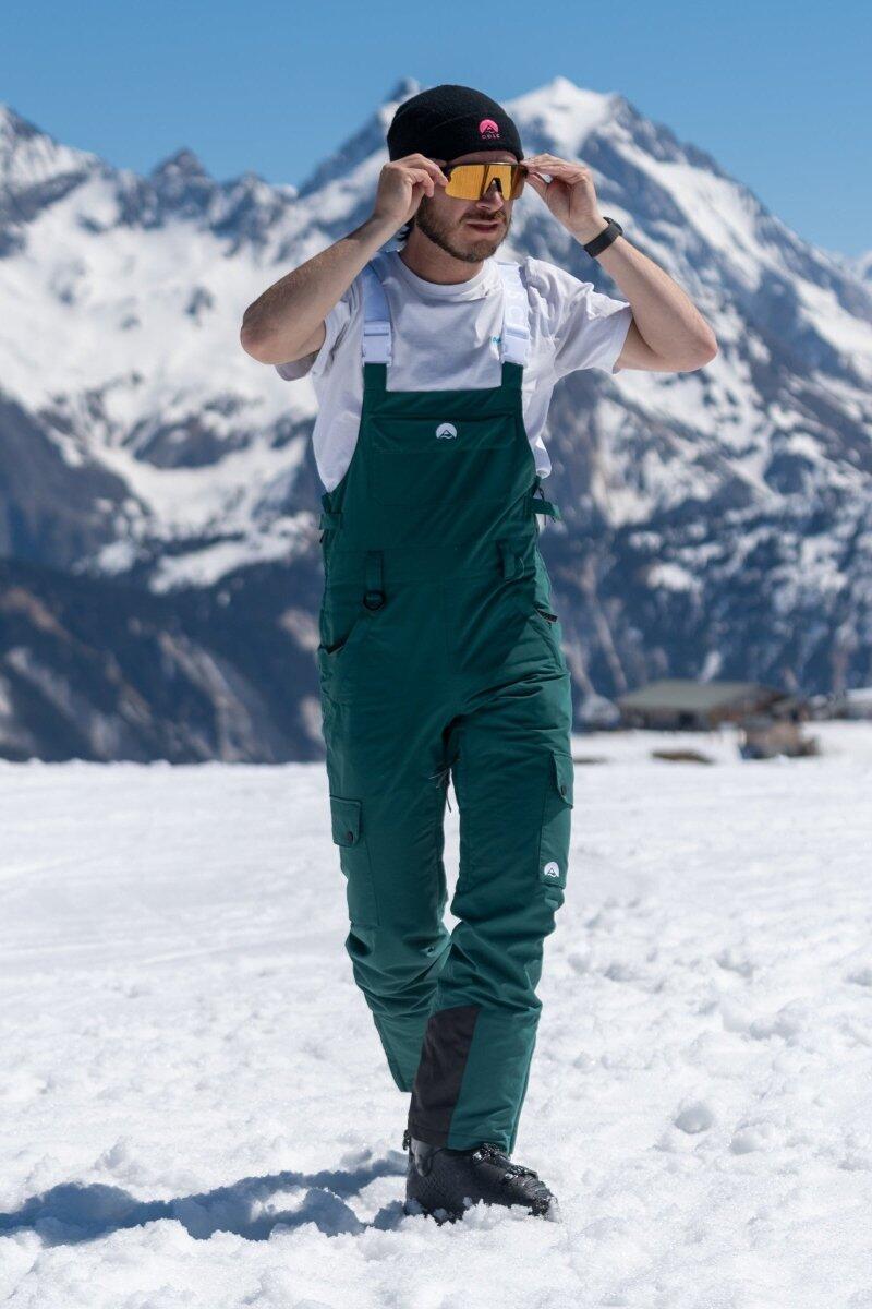 Heren Ski & Snowboard Tuinbroek Waterdicht Yeh Man Bosgroen 4/6
