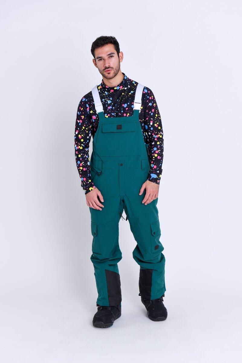 Heren Ski & Snowboard Tuinbroek Waterdicht Yeh Man Bosgroen 1/6