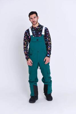Yeh man bib pant - forest green