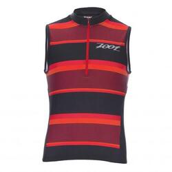 Maillot Triathlon Sans Manches Zoot Performance - Rayures Rouges Taille M