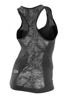 Orca 226 perform singlet dames - zwart/oranje - maat l