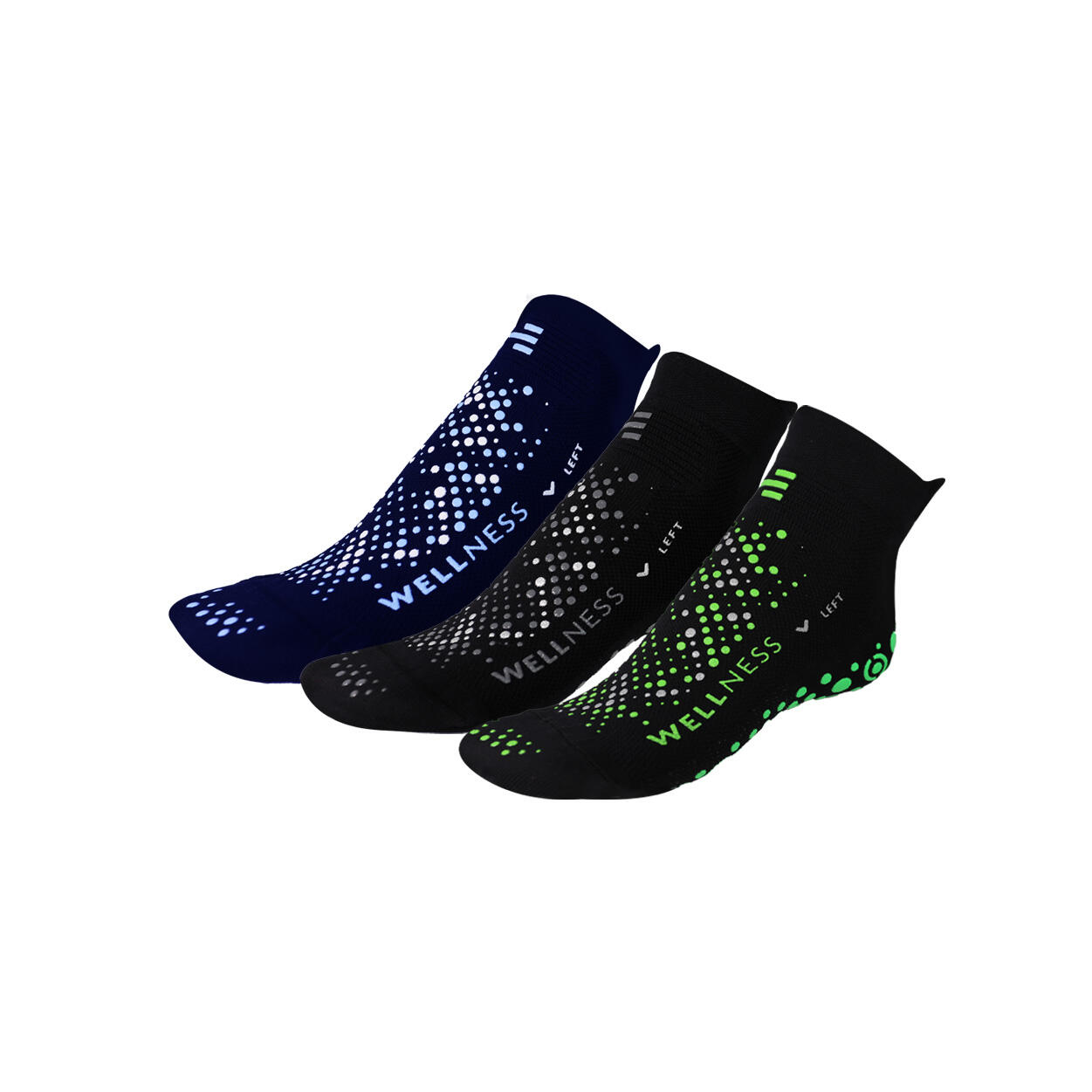 Pack de 3 calcetines Wellness, uno por cada color, al precio de 2. 1/4