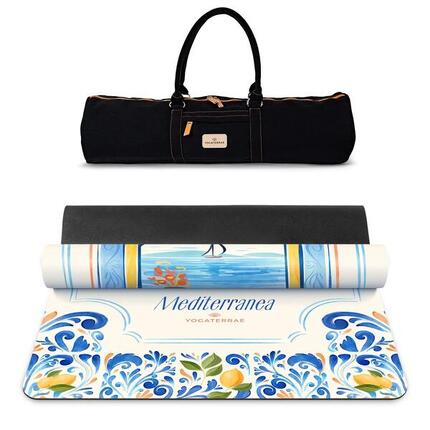 DOLCE VITA YOGAMAT VAN NATUURLIJK PU-RUBBER MET TAS