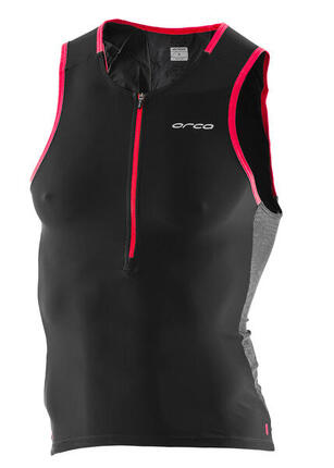 Débardeur triathlon Orca 226 Perform homme - Noir/Orange - Taille L