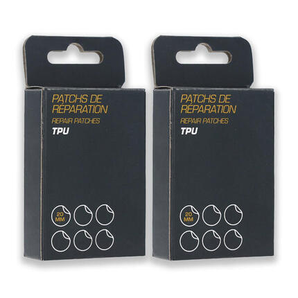 Lot de 2 boites de 6 Patchs de Réparation Chambre à Air TPU Vélo