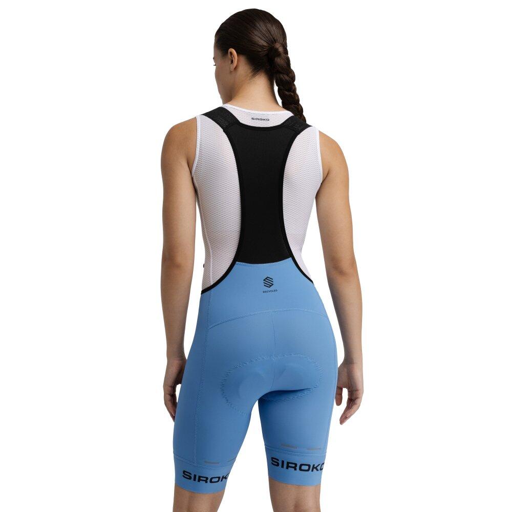Dames Fietsen korte fietsbroek van  materiaal BX Semnoz Paars 2/7