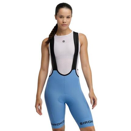 Women Cycling 's bib shorts in recycled fabrics BX Semnoz Purple