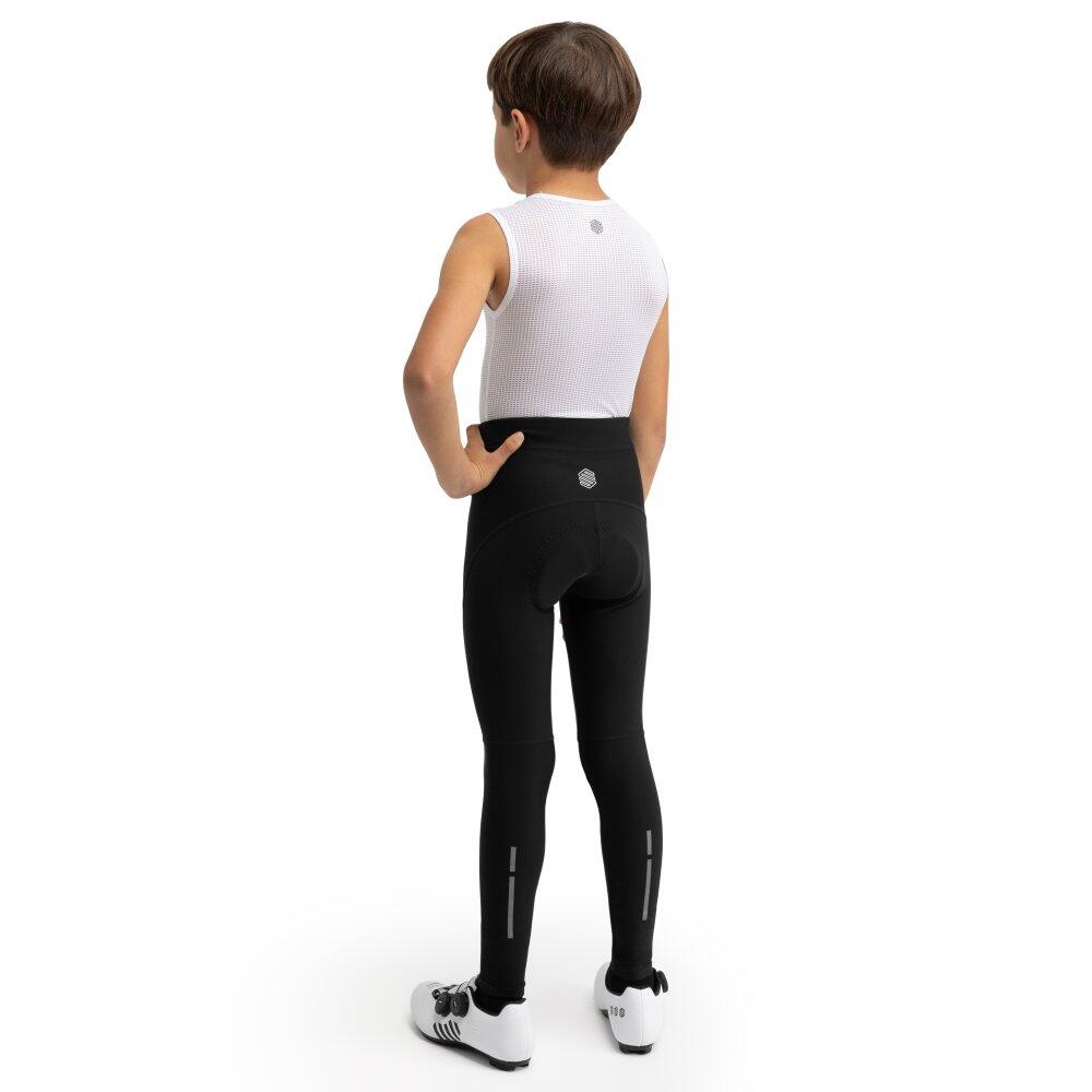 Kinder Radsport Lange Thermo-Fahrradhose mit Sitzpolster Jungen K-Core BackFlip 3/6