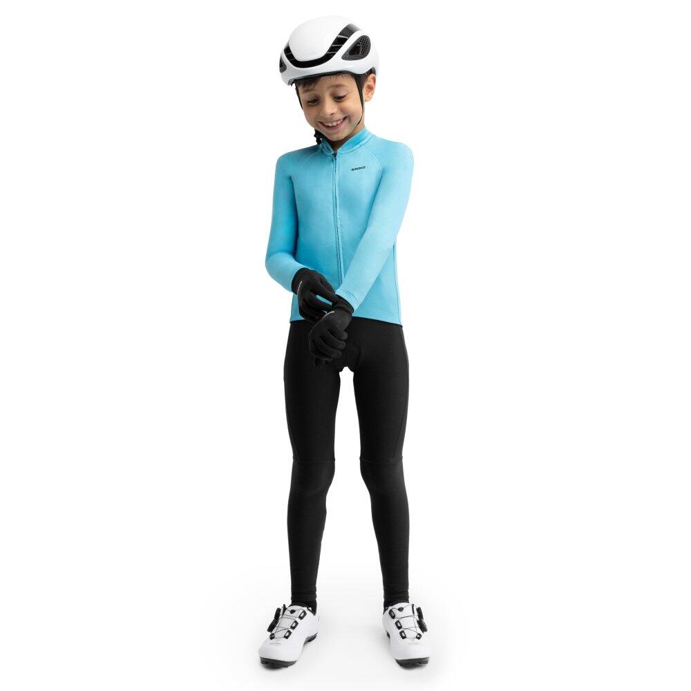 Kinder Radsport Lange Thermo-Fahrradhose mit Sitzpolster Jungen K-Core BackFlip 4/6