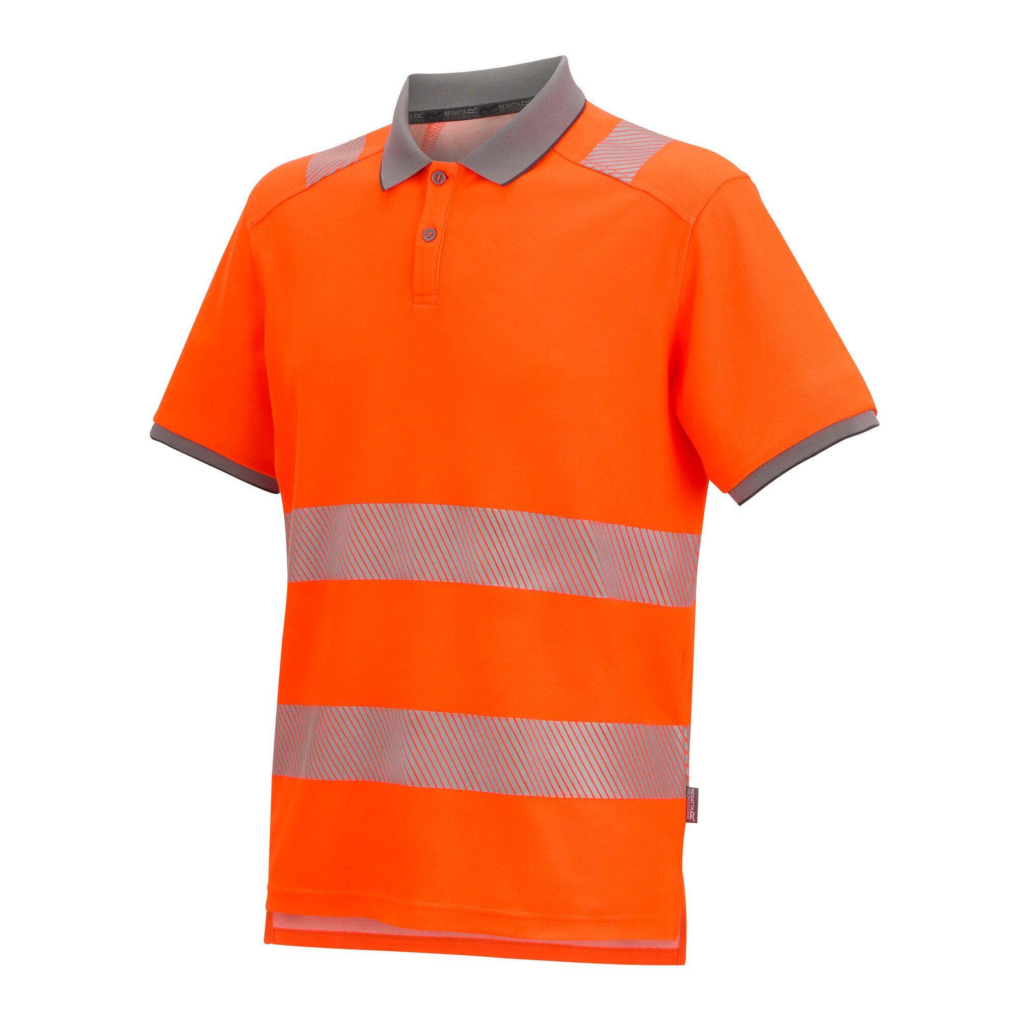 HiVis Poloshirt für HerrenDamen Unisex, PolyesterBaumwollmischgewebe Damen und 3/4