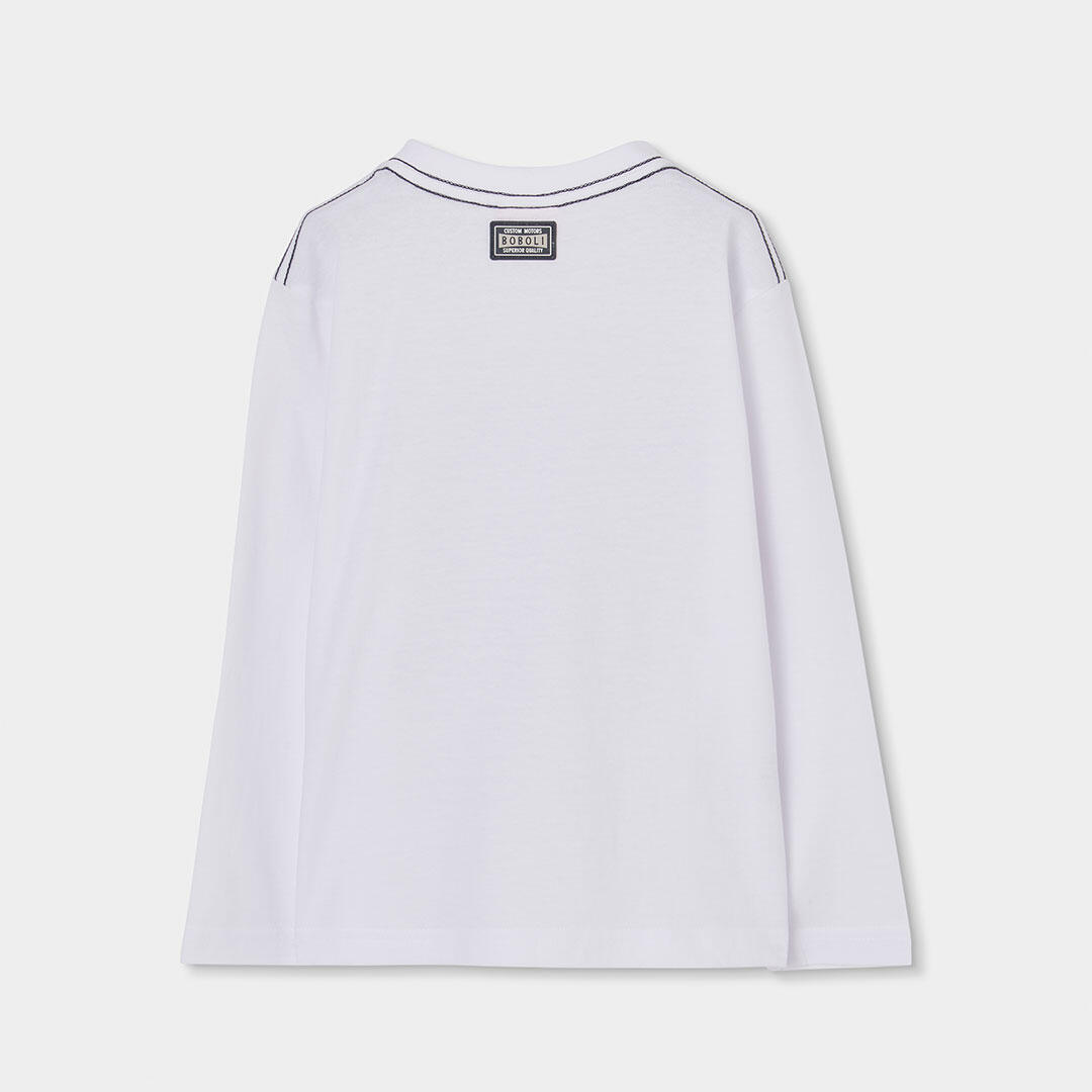 Camisetas de verano de gimnasia kids niño boboli blanco 2/4