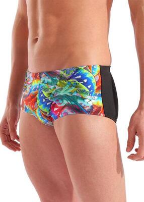Arena iguanas low waist zwembroek - zwart/multicolor - uk 30