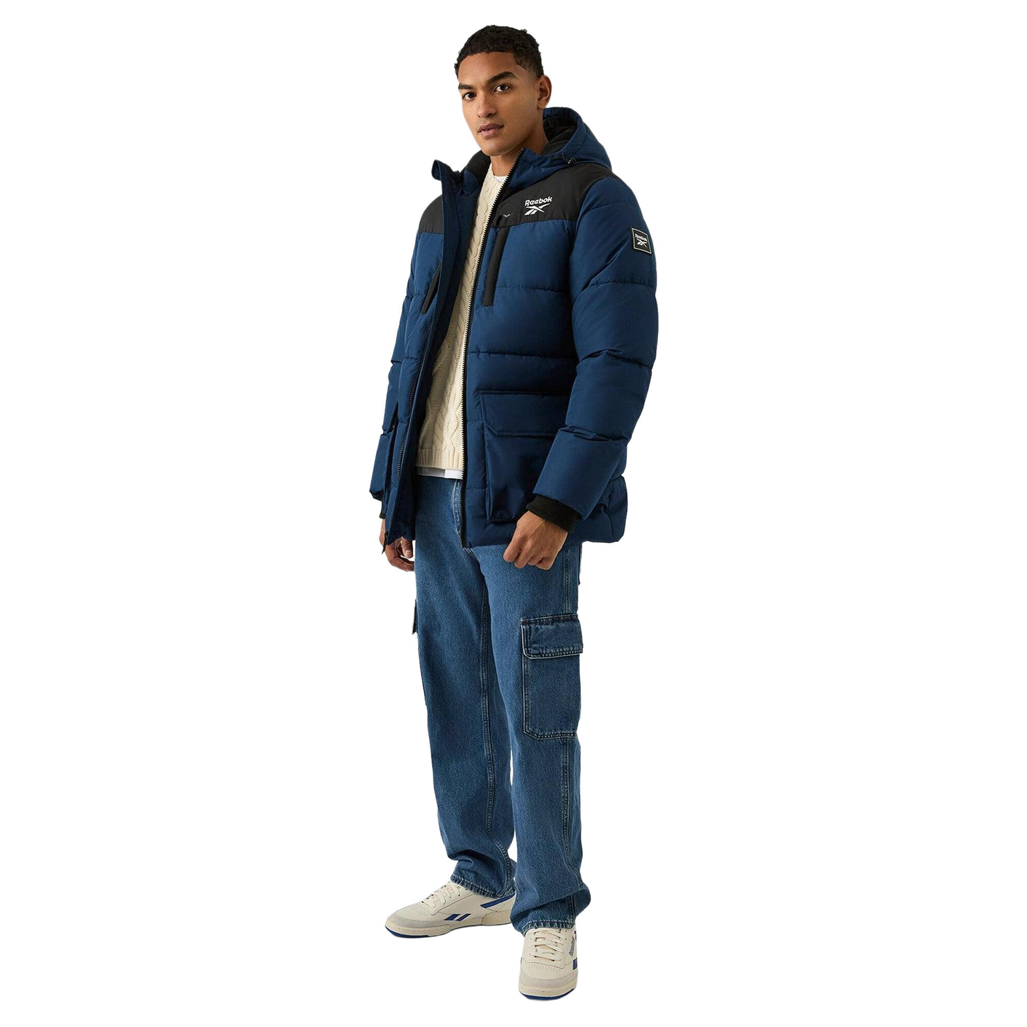 Doudoune Motif/style Uni Homme (Bleu) 4/4