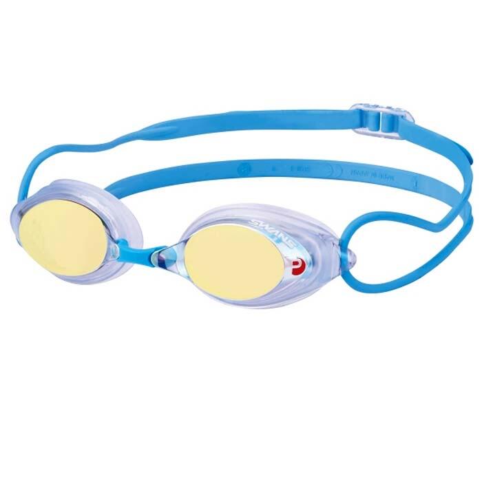 Occhialini Swans SRX con prescrizione, lenti specchiate, blu 3/4