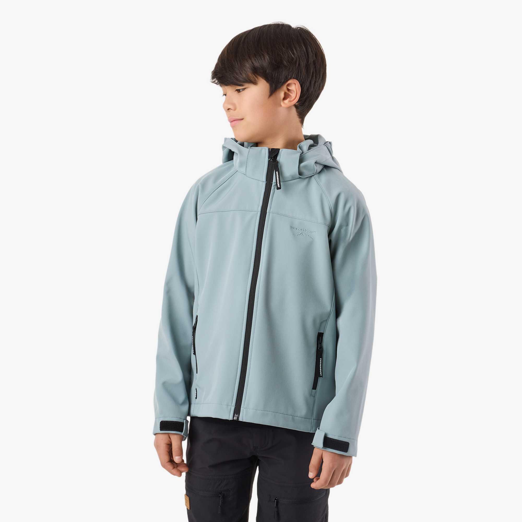 Kurtka Softshell Wędrówki Dziecko Tromsö Wodoodporny