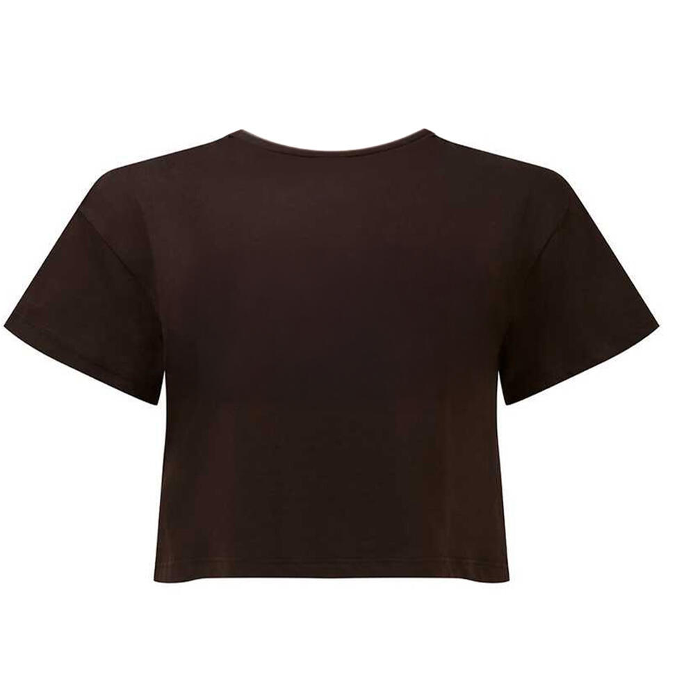 Womens/Ladies Crop Top (Chocolate) 2/2