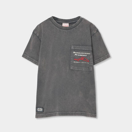 Camisetas de verano de gimnasia kids niño boboli gris