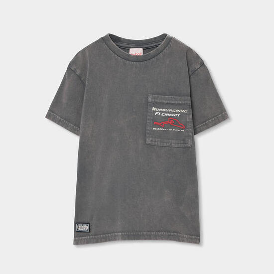 Camisetas de verano de gimnasia kids niño boboli gris