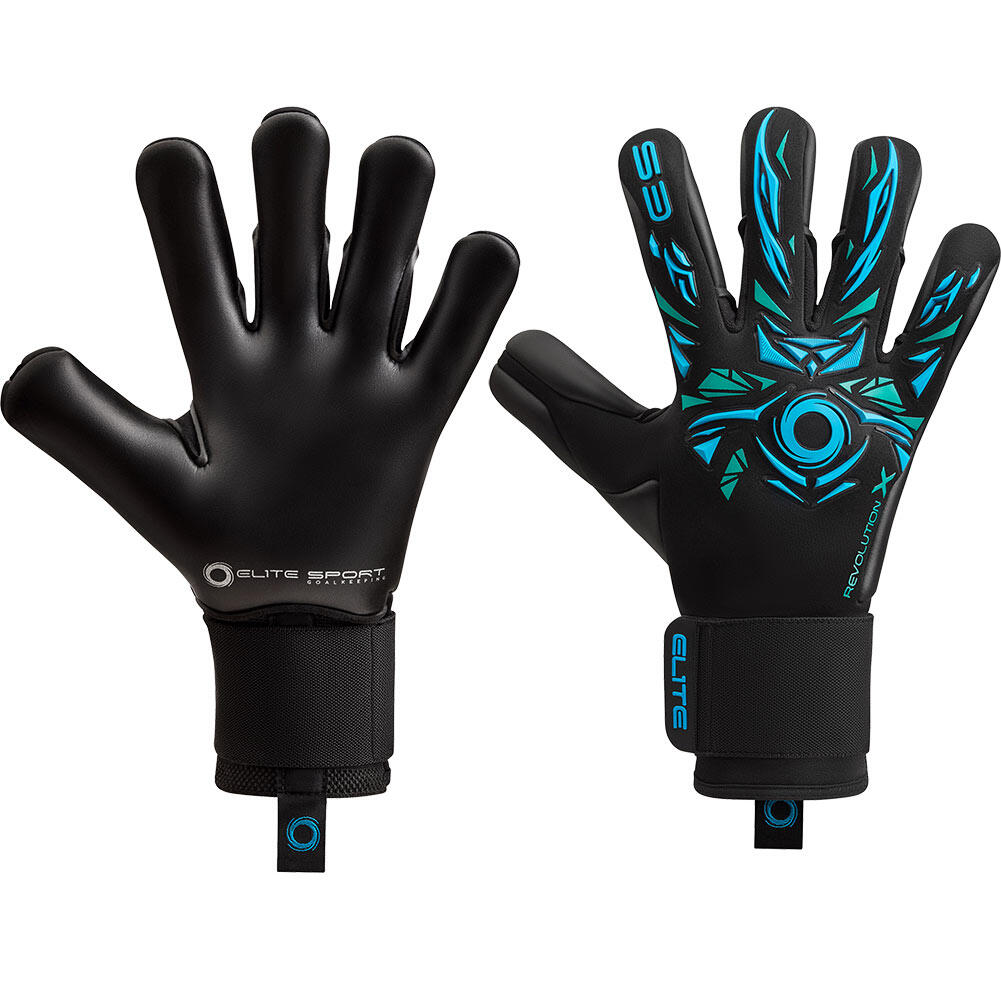 Elite Sport Neo Revolution X Gants de Gardien - Noir / Bleu 1/5