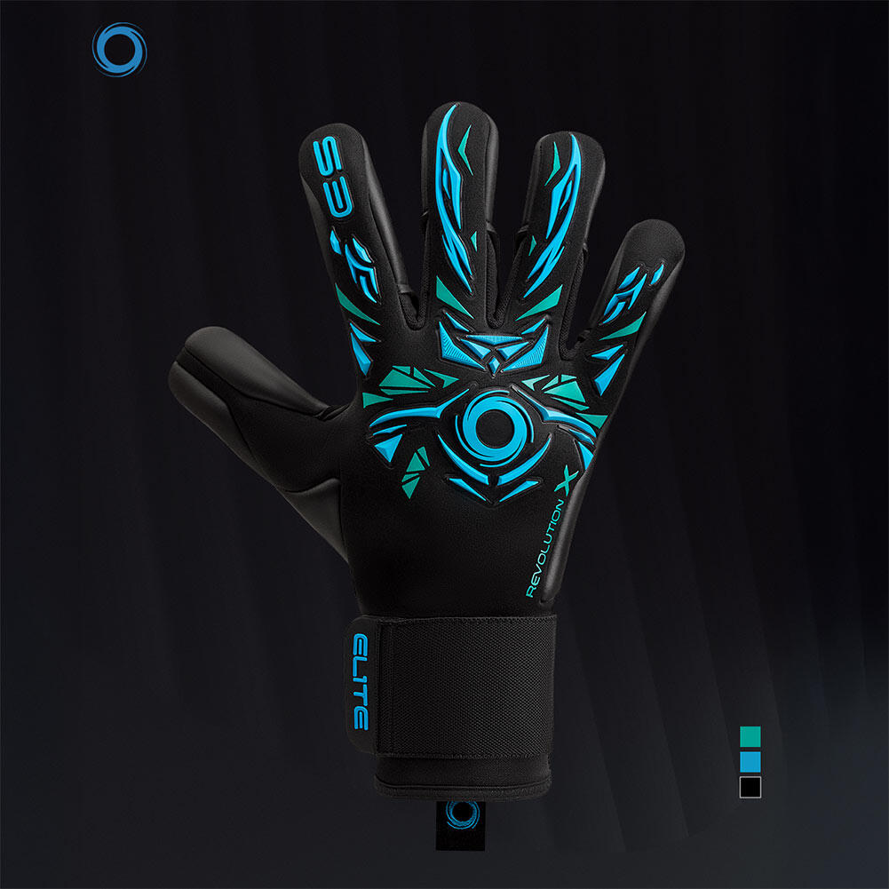 Elite Sport Neo Revolution X Gants de Gardien - Noir / Bleu 2/5