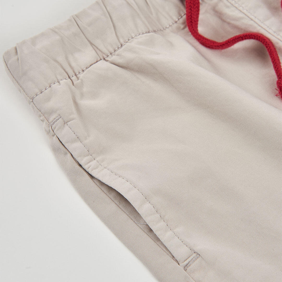 Pantalones de verano de senderismo kids niño boboli beige 3/4
