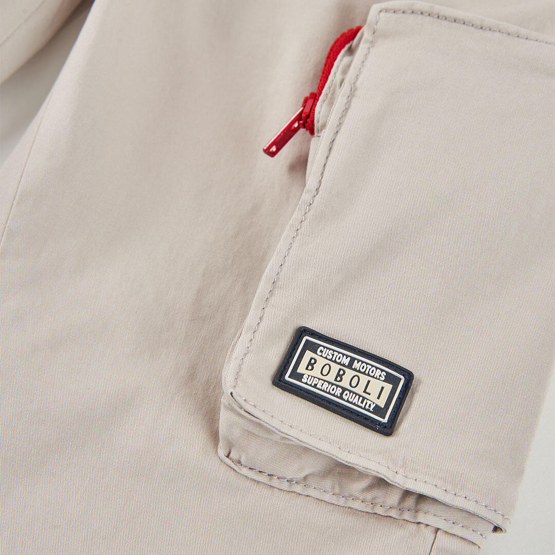 Pantalones de verano de senderismo kids niño boboli beige 4/4