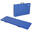 Saltea de gimnastică pliabilă antiderapantă HOMCOM 180x60x5cm, albastră