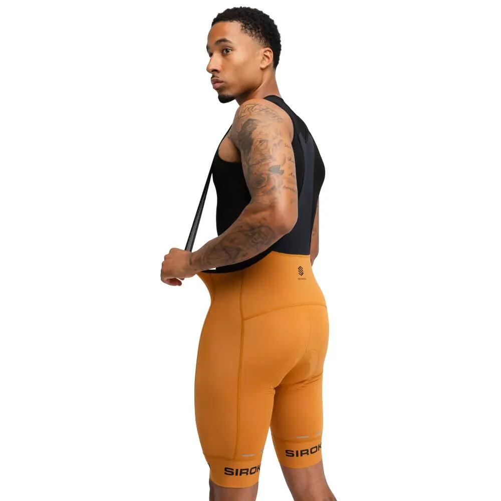 Heren Fietsen korte fietsbroek van  materiaal BX Terres Bruin 2/7