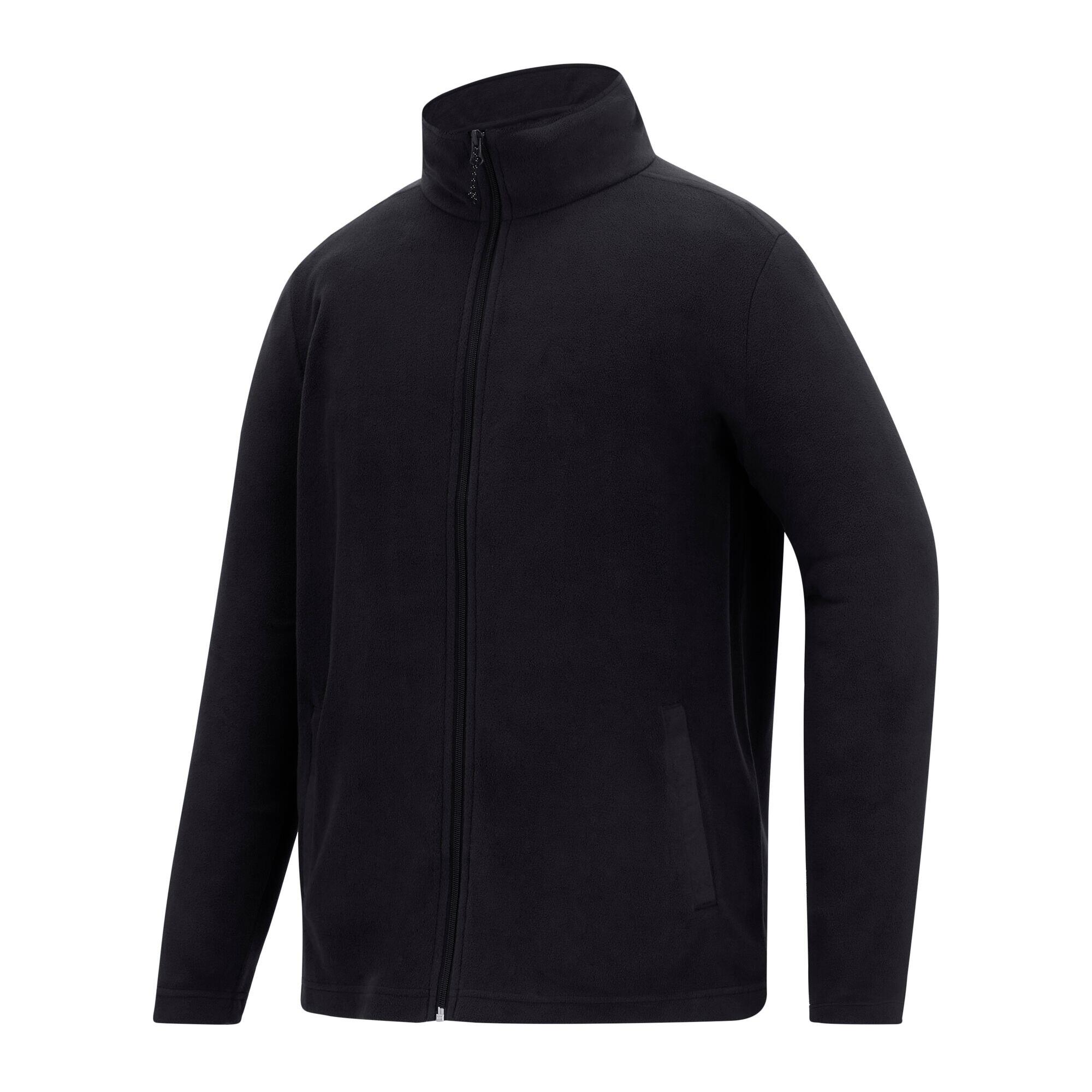 Fleecejacke für , Leicht Herren Schwarz 3/4