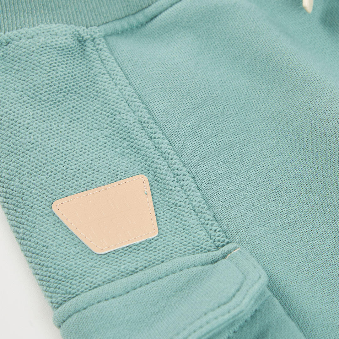 Pantalones de verano de senderismo kids niño boboli verde 3/4