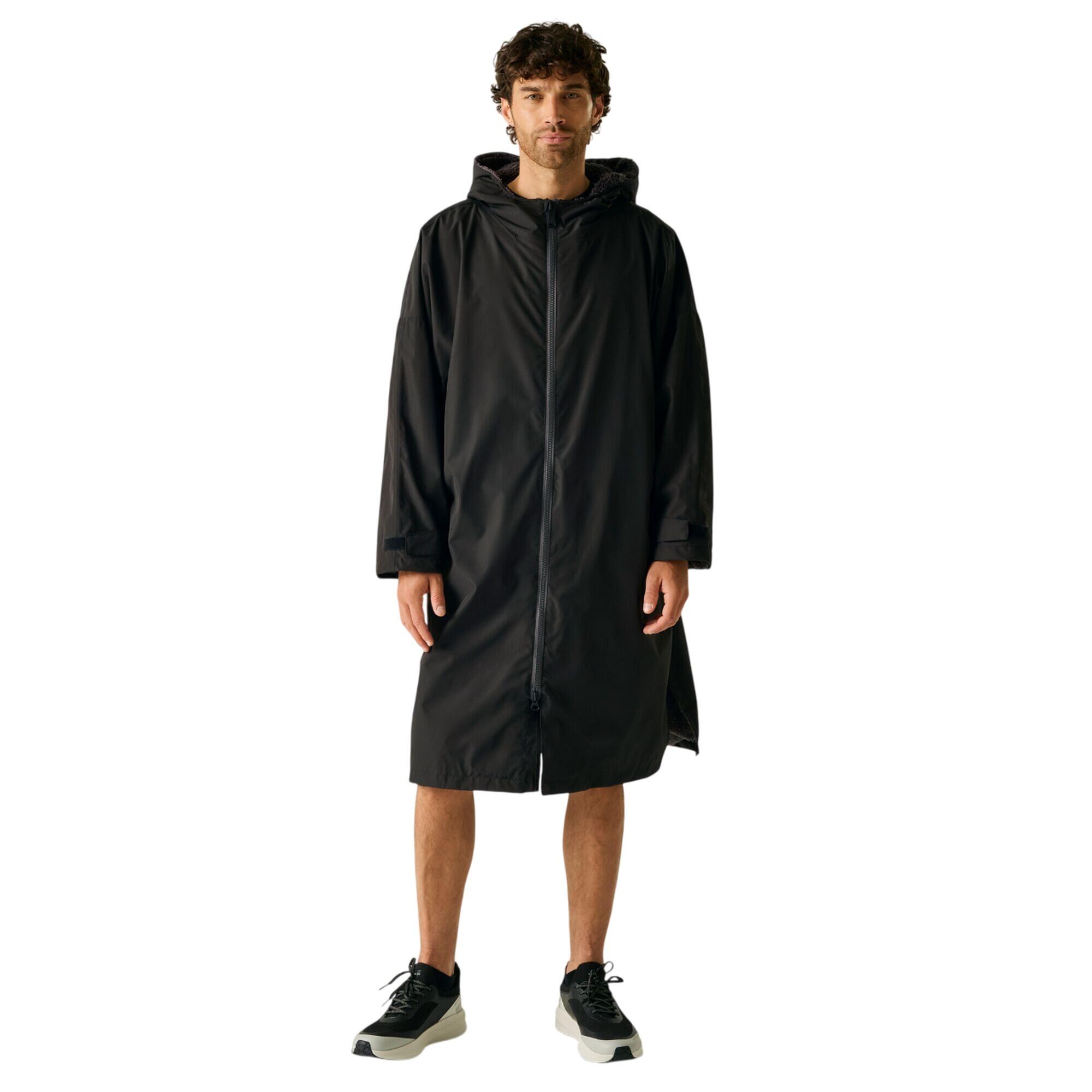 Peignoir À Langer Imperméable Adulte (Noir / Gris Ardoise) 4/5