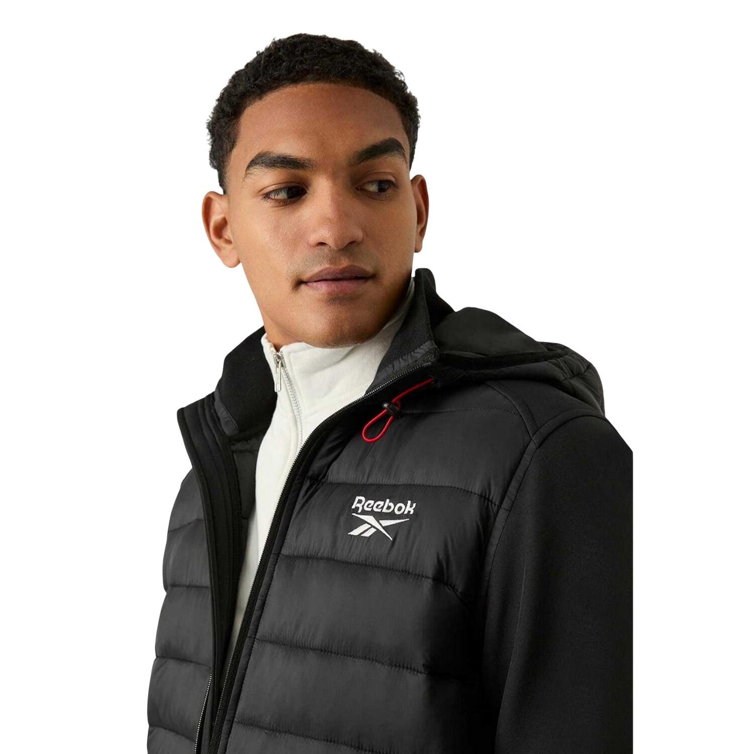 Giacca Uomo Reebok Mixed Media Nero 3/4