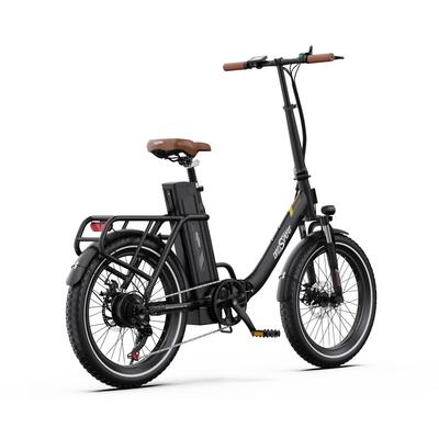 Vouwbare e-bike onesport ot16-2 120km bereik 20×3.0" banden
