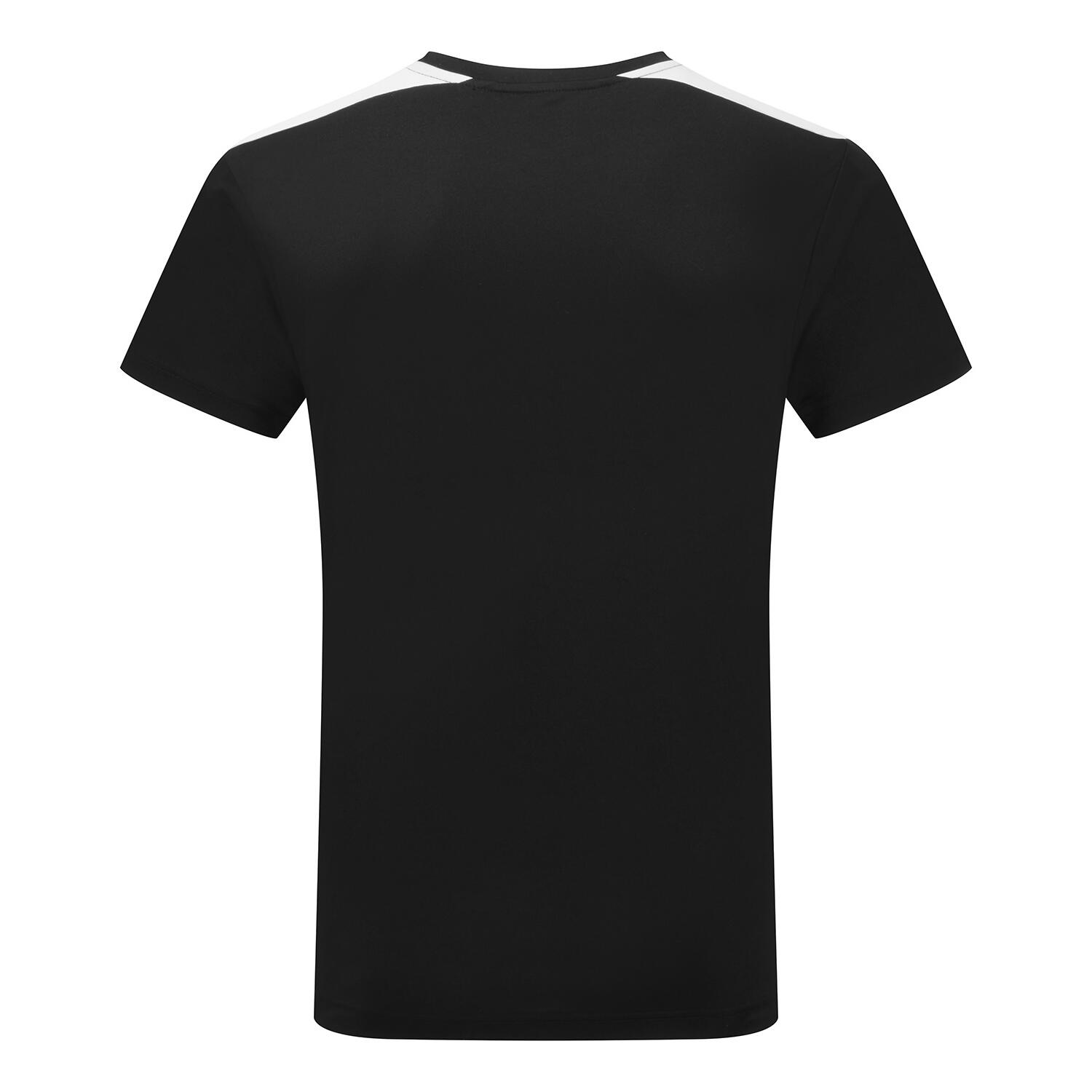 Unisex Adult Performance Contrast TShirt (Black/White) 2/3