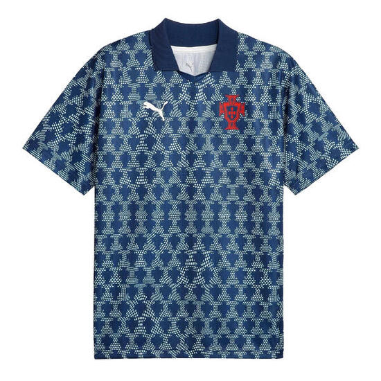 Maillot De Foot Motif/style Portugal FTBLNRGY+ RETRO Homme (Bleu)